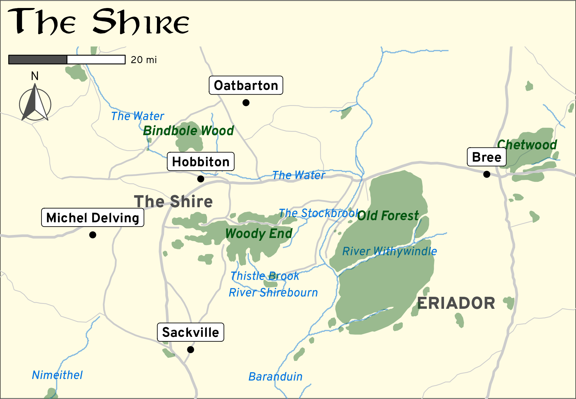 Making Middle Earth maps with R