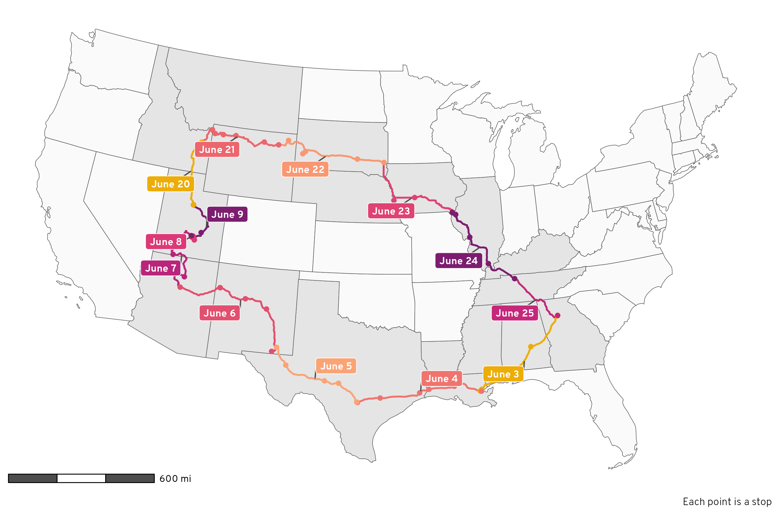 Road trip analysis! How to use and play with Google Location History in R